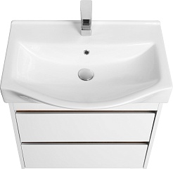 Акватон Мебель для ванной Нортон 65 белая/дуб эндгрейн – фотография-6